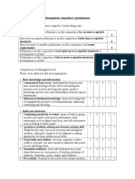 Managerial Competency Scale