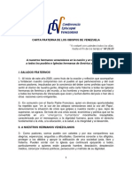 Carta Fraterna Cxiii Asamblea Cev 10 de Enero de 2020