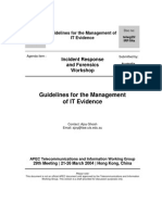 Guidelines For The Management of IT Evidence