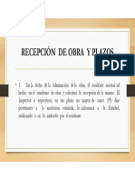 Entrega y Recepcion de Obra PDF