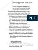 Plan Especifico Por Dia Del Niño Peruano