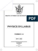 Physics Syllabus Zimsec