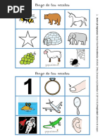 Bingo de Las Vocales PDF