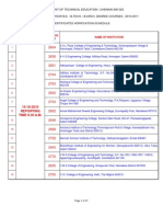 First Year 2010 11 Approval Schedule