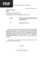 Carta de Aceptacion