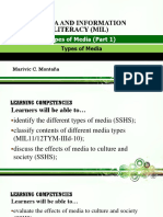 Types of Media 1