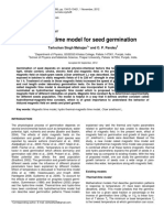 Magnetic-Time For Seed Gemination