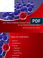 Hot Press Forming Concept in Development of Automotive Body Parts