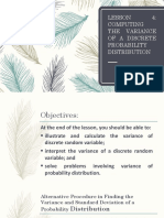 Lesson 4 Computing The Variance of A Discrete Probability Distribution