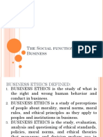 The Social Function of Business