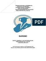 Baremo Concurso Unefm 2019-2020