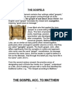 Introduction To The Gospels