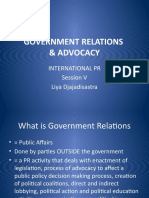 Government Relations & Advocacy: International PR Session V Liya Djajadisastra