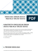 Konsolidasi Dengan Akuisisi Pada Nilai Tercatat Ekuitas