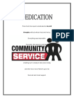 Final Report of Community Service