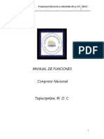 Manual de Funciones Del Congreso Nacional