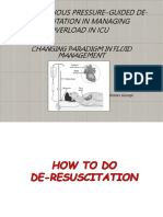 CVP Guided Deresuscitation in Managing Overload in Icu PDF