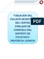 Resumen Ejecutivo PALACIO MUNICIPAL CONSUELO