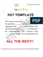 SST Template