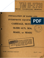 TM 11-2731 Installation of Radio and Interphone Equipment in Carriage, Motor, 90-mm Gun, M36, M36B1, or M36B2 1945