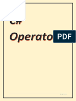 C# Operators