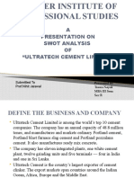 Swot Analysis of Ultratech Cement