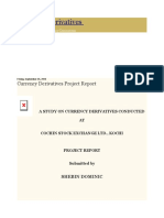 Currency Derivatives - Currency Derivatives Project Report