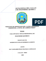 Proceso de Obtención Del 2,6 DICLOROFENOL INDOFENOL A Nivel de Laboratorio - Leonardo Machaca PDF