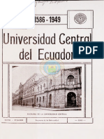 Historia Universidad Central Del Ecuador 1586 - 1949