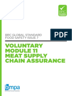 BRC Global Standard For Food Safety Issue 7 Voluntary Module 11 Meat Supply Chain Free PDF