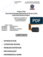 Stress Based Topology Optimization of 30 Ton C Hook Using FEM.