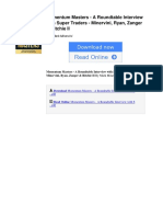 Momentum Masters A Roundtable Interview With Super Traders Minervini Ryan Zanger Ritchie II by Mark Minervini 0996307907 PDF