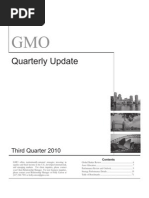 Quarterly Update: Third Quarter 2010