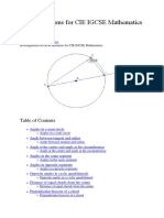 Circle Theorems For CIE IGCSE Mathematics