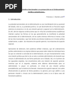 El Derecho Administrativo Sancionador y Su Proyección en El Ordenamiento Jurídico Costarricense