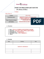 Annex2. RESULT REPORT OF PRELIMINARY ROUND - (Country) - Final