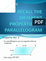 Solving Problems On Properties of Parallelogram