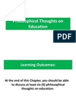 Philosophical Thoughts Ofeducation 1