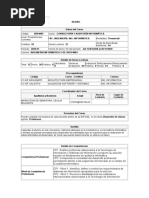 Silabu Consultoria y Auditoria Informatica - 2020-01