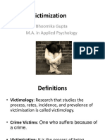 Victimization - Forensic Psychology