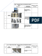 Prime Structures Outsanding Worksas at 26 April 2019