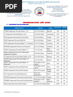 Cronograma Campeonatos Nacionales FEVEFUSA-2020