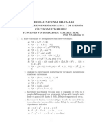 Ejercicios de Funciones Vectoriales de Variable Rel PDF