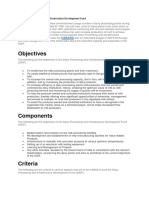 Dairy Processing and Infrastructure Development Fund