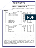 1.testing of CT, PT and Insulator Strings