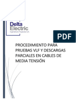 Procedimiento de Prueba VLF y Descargas Parciales