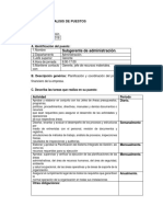 Formato para Analisis de Puestos