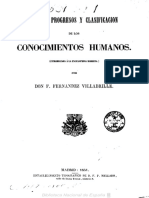 1851 Origen, Progresos y Clasificación de Los Conocimientos Humanos