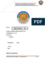 EFECTO JOULE Informe 4