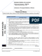 Prova Escrita - Tecnico em Musica PDF